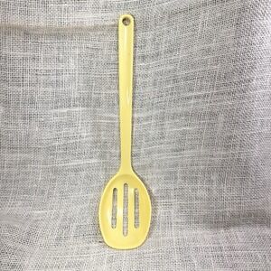 Trudeau Slotted Serving‎ Spoon Yellow Utensil 2532 Hollinger Design Melamine